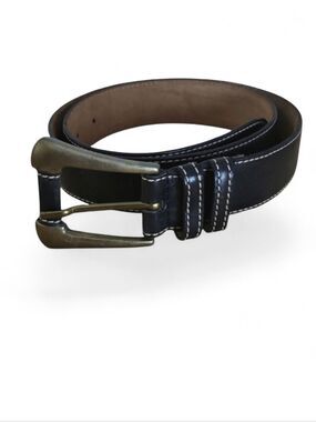 The Ritz Accessories Collection Black Leather Belt Size 32